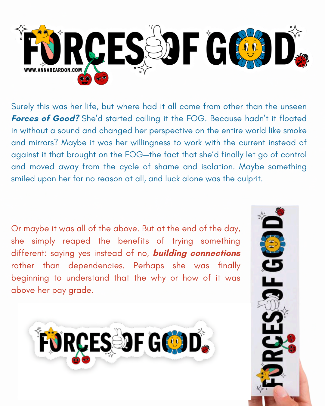 Forces of Good Book Mark